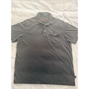 Howler Brothers Ranchero Polo Gray Charcoal Pearl Snap Western Cowboy Mens XL